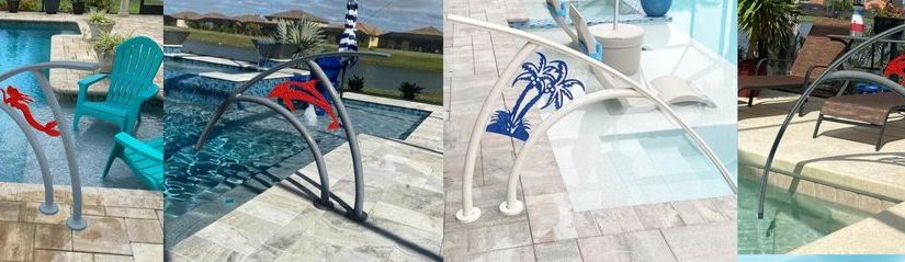 swimming pool handrails