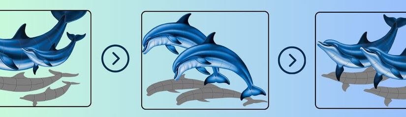 Elevate Your Pool with Dolphin Swimming Pool Mosaics from Ceramic Mosaic Art